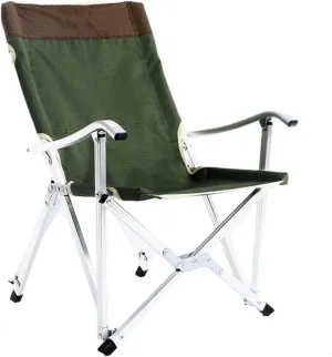 Camping Chair Fishing Chair Folding Chairs Camping Outdoor Ultralight Aluminum Alloy Fishing Chair Folding Chair For Beach Leisure Camping Self-Driving Barbecue Lawn Chairs Outside ( Color : Green )