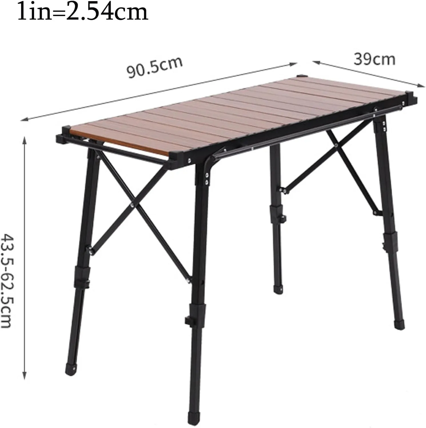 Camping Foldable Table, Portable Picnic Table IGT Unit Combination Table, Steel Roll-up Square Table for Camping, Picnic