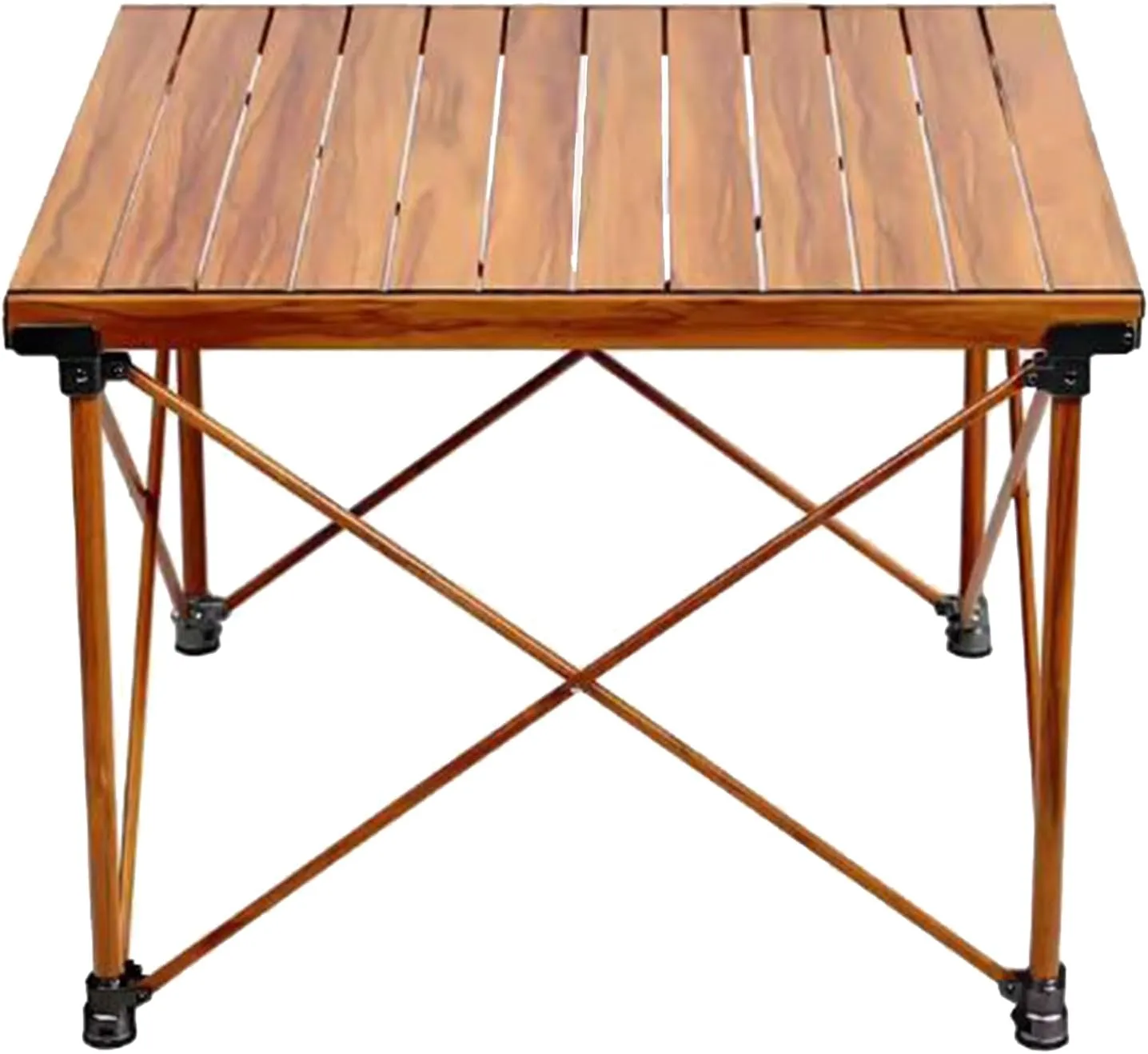 Camping Folding Table Aluminum Alloy Picnic Table Roll Up Compact Camping Table Height Adjustable Table Legs for Outdoor