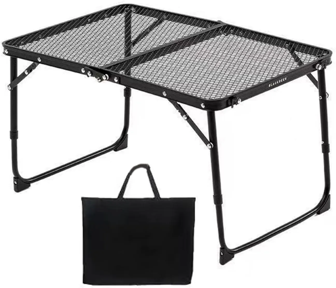 Camping Folding Table, Height Adjustable Folding Grill Table, Portable Camping Table for Picnic, Beach, BBQ, and RV, Foldable Design