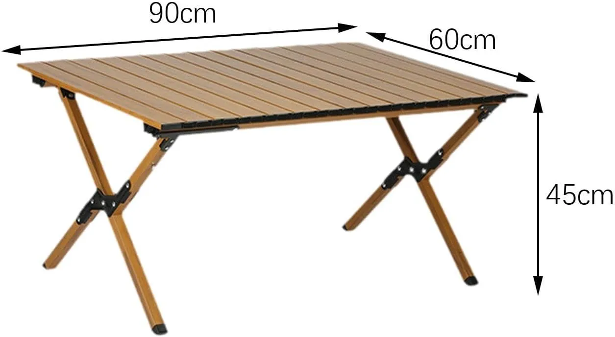 Camping Folding Table Outdoor Table Aluminum Alloy, Portable Foldable Picnic Table for Garden Hiking Barbecue Fishing Picnic
