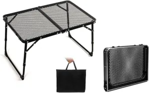 Camping Folding Table Picnic Table Foldable Beach Table Mesh Grill Table