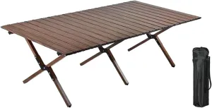 Camping Folding Table Portable Camp Table Compact with Storage Bag Foldable Picnic Table Outdoor Desk for Barbecue Cooking Outdoor camping table Hiking camping table Wilderness camping table(