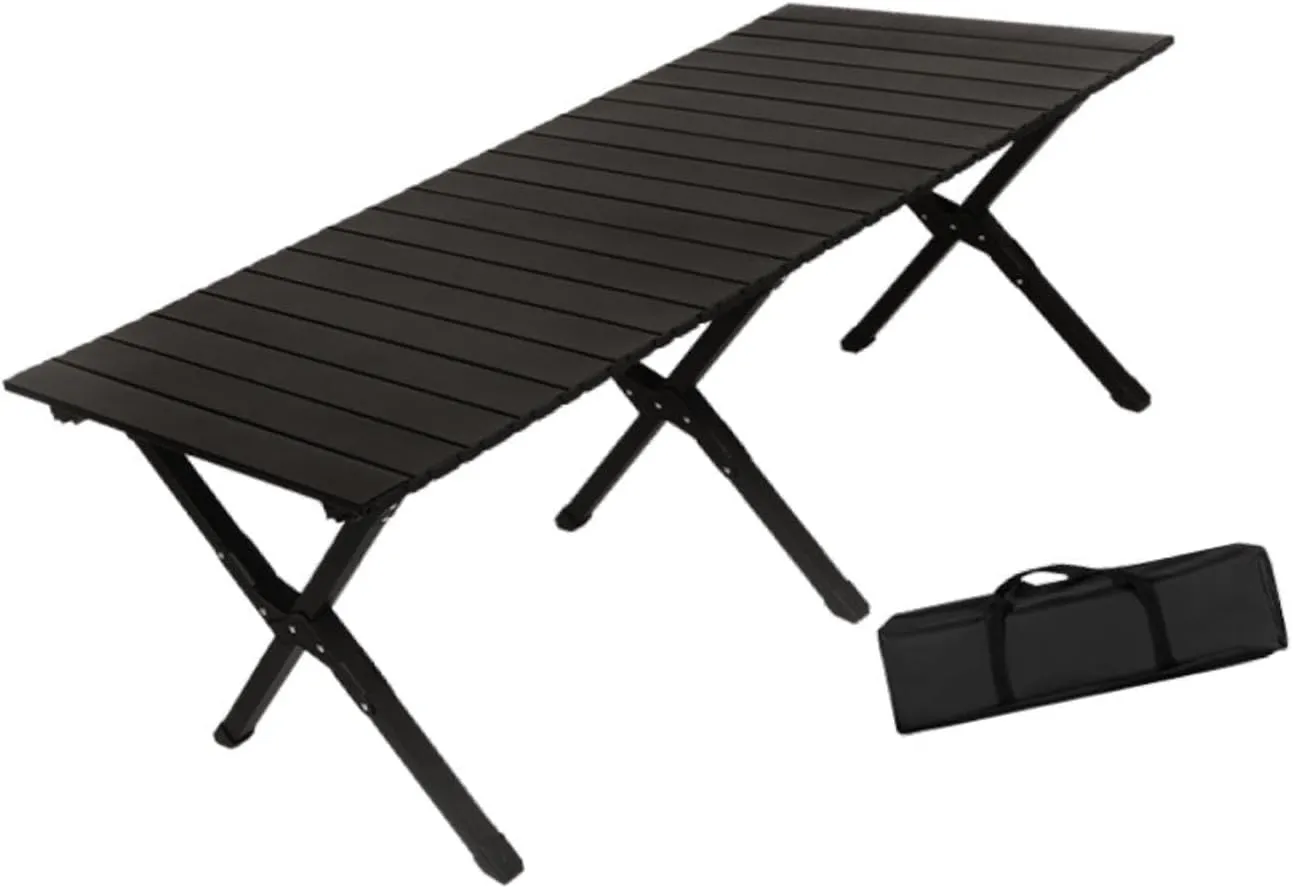 Camping Folding Table Portable Easy to Carry Lightweight Foldable Picnic Table Outdoor Table for Kitchen Beach Garden Balcony Portable camping table Wilderness camping table Outdoor camping t