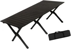 Camping Folding Table Portable Easy to Carry Lightweight Foldable Picnic Table Outdoor Table for Kitchen Beach Garden Balcony Portable camping table Wilderness camping table Outdoor camping t