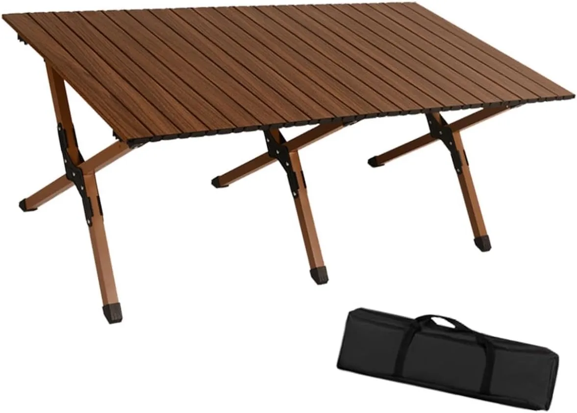 Camping Folding Table Portable Furniture, Quick Installation Compact, Foldable Picnic Table Outdoor Table for Balcony Fishing