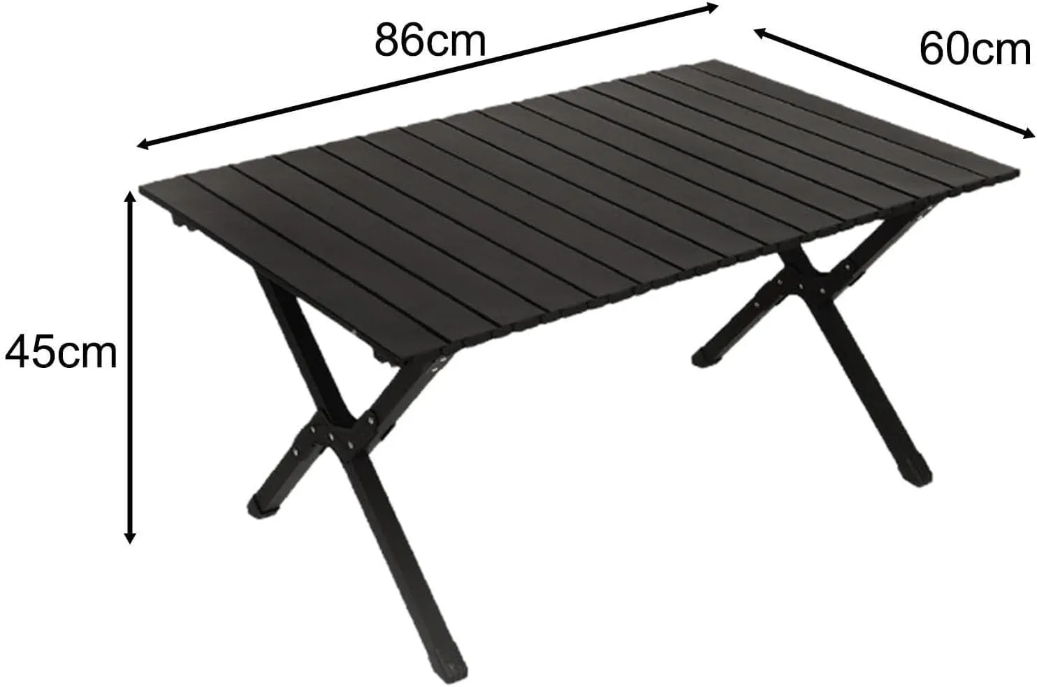 Camping Folding Table Portable with Storage Bag Outdoor Desk Foldable Picnic Table for Balcony Fishing Barbecue Hiking Rock Black Outdoor camping table Wilderness camping table Portable campi
