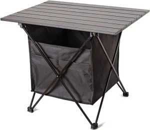 Camping Folding Table, Ultralight Aluminum Portable Folding Table with Carry Bag, Travel Table for Outdoor Cooking, Picnic, Camp, Boat, Travel,M