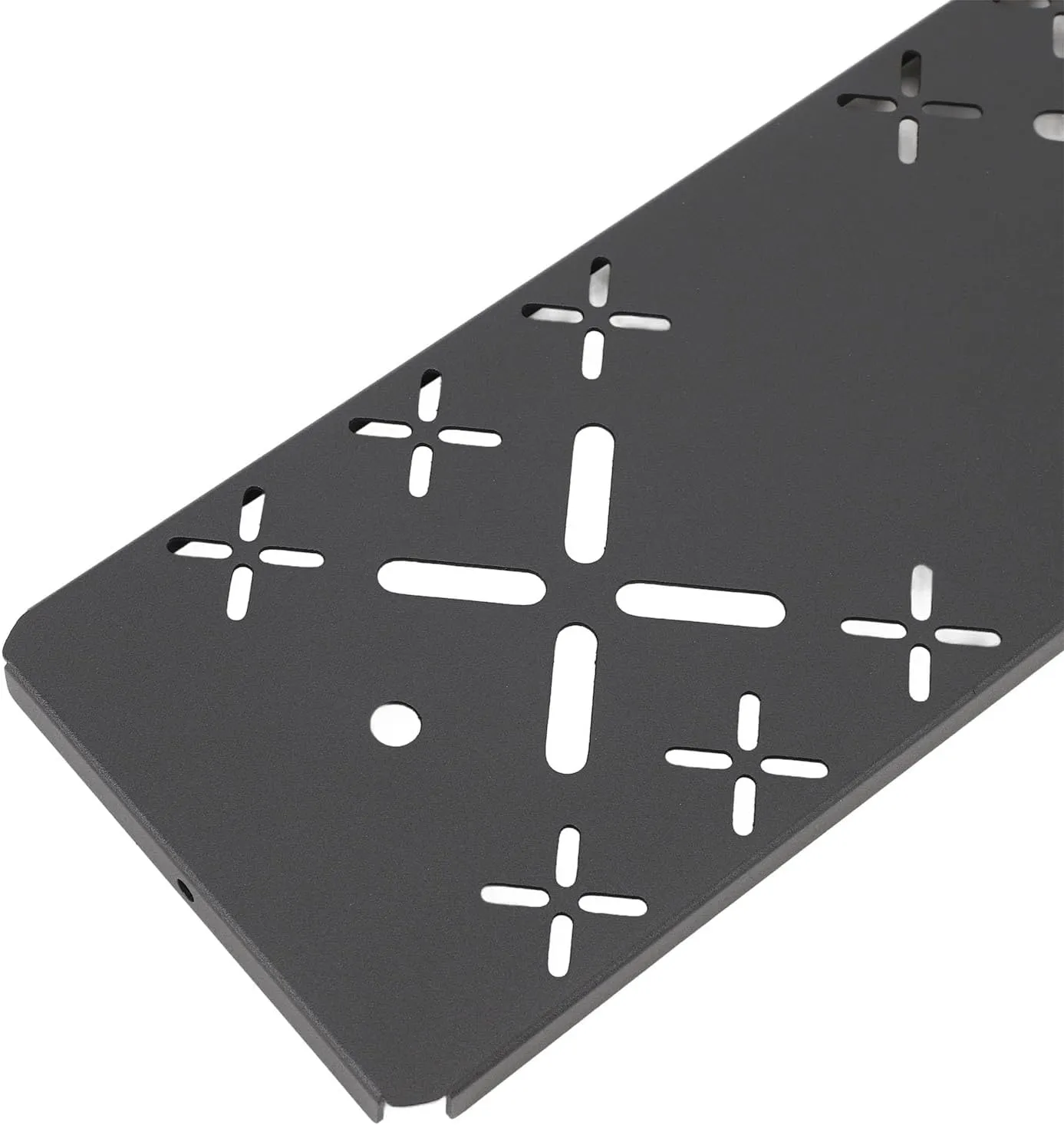 Camping IGT Table Board 0.5 Unit, Lightweight Detachable Aluminum Alloy Construction, Sand Blasted Black Outer Layer, Multifunctional Use, Includes Storage, Compatible with IGT Un (X Board)