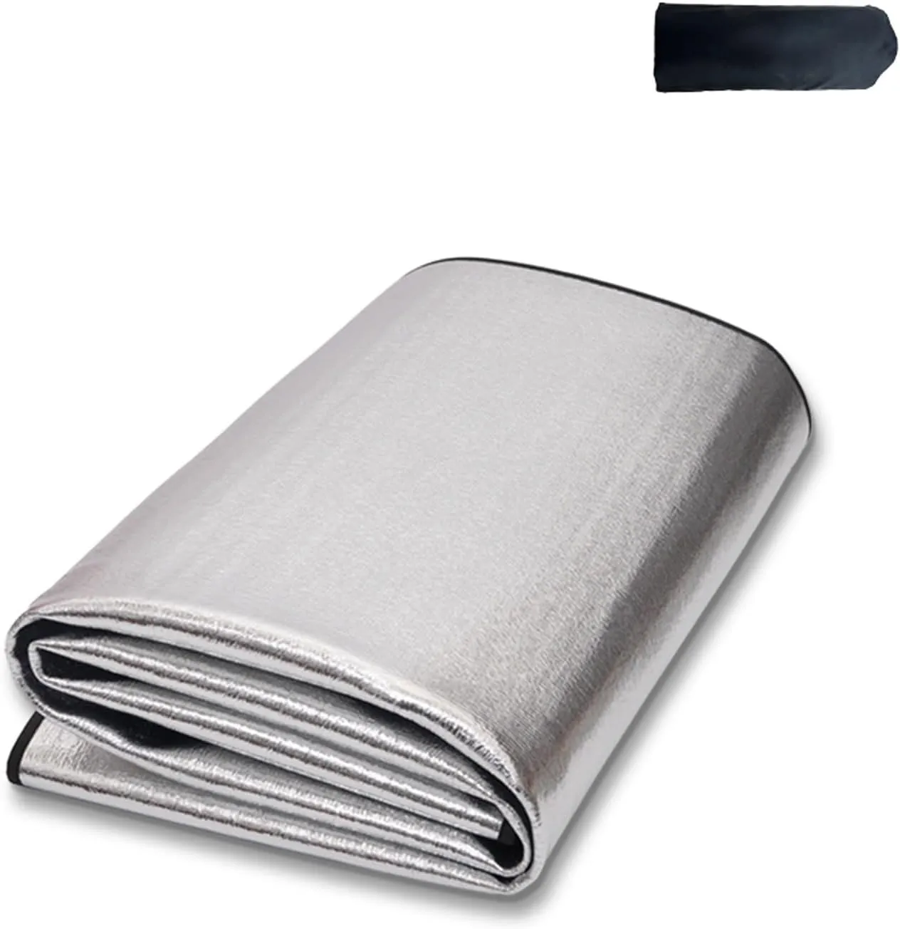 Camping Mat Camping Sleeping Mat Insulating Aluminum Foil Tent Mat Waterproof Picnic Mat 7mm Thick Foam Picnic Blanket for Reflecting Heat Foam