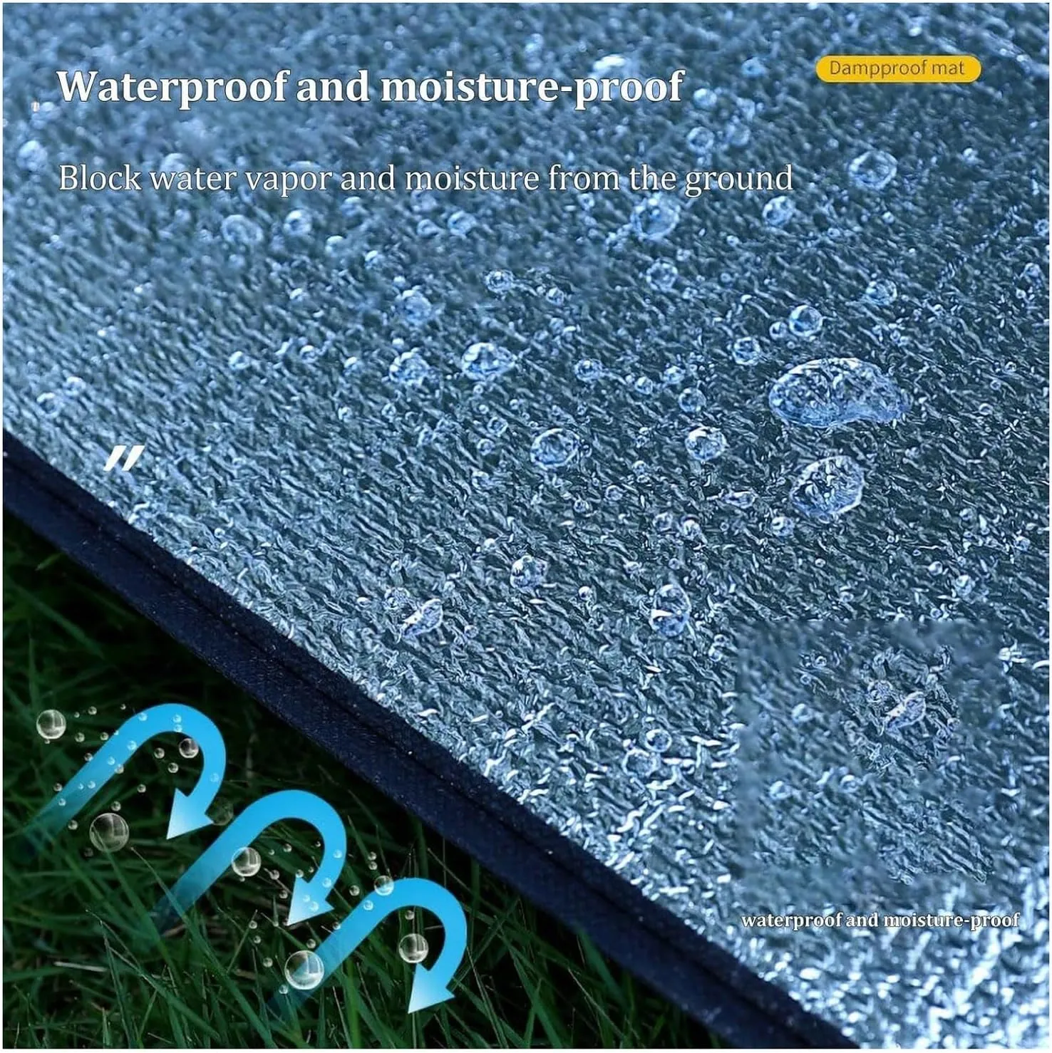 Camping Mat Camping Sleeping Mat Insulating Aluminum Foil Tent Mat Waterproof Picnic Mat 7mm Thick Foam Picnic Blanket for Reflecting Heat Foam