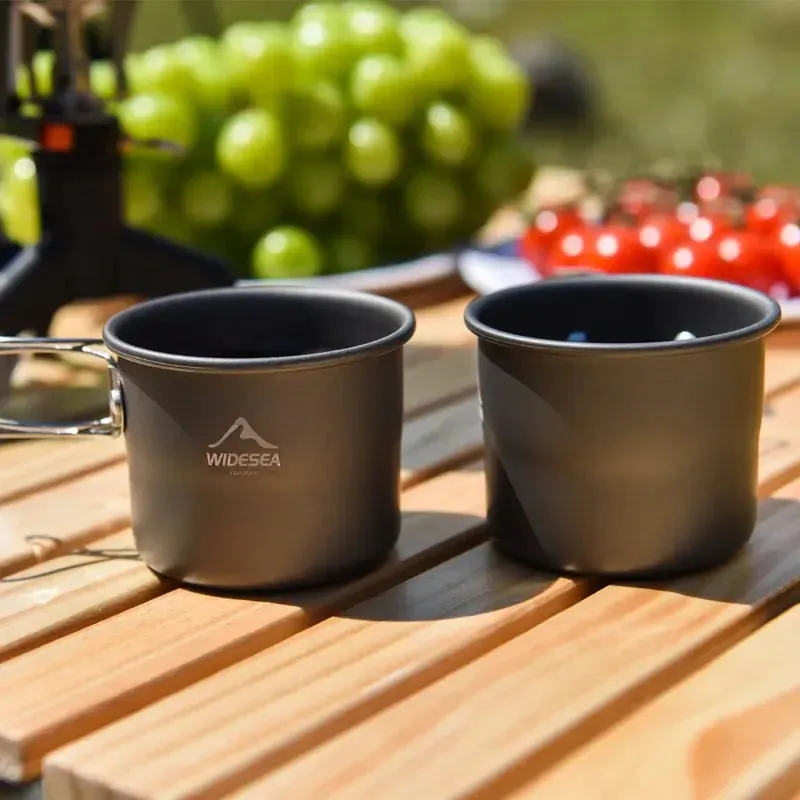 Camping Mug - Outdoor Coffee & Tea Aluminum Cup for Tourism, Picnic, Trekking, and Hiking