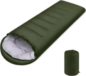 Camping Sleeping Bag Lightweight 4 Season Warm Envelope Backpacking Outdoor Mummy Cotton Winter Sleeping Bag