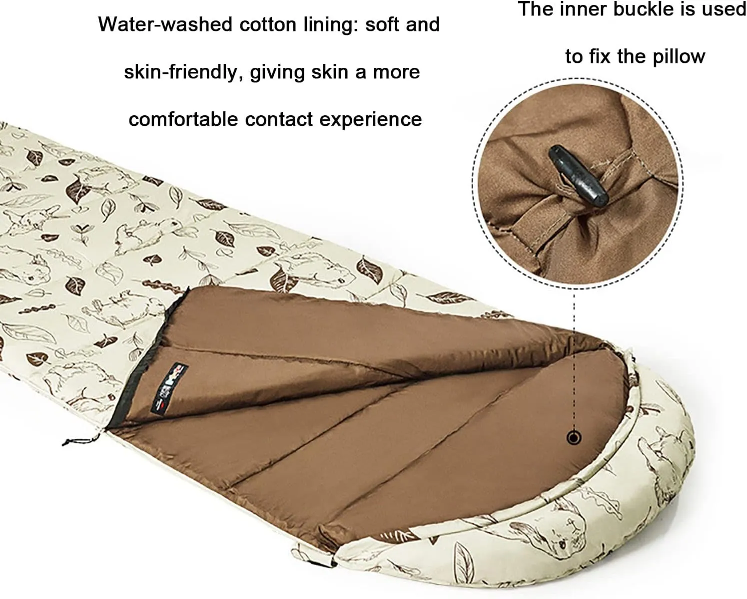 Camping Sleeping Bags Sleeping Bags for Adults,Compact Single Sleepingbag,Ultra Warm & Lightweight,3 Season,with Portable Compression Bag for Camping,Backpacking,Hiking