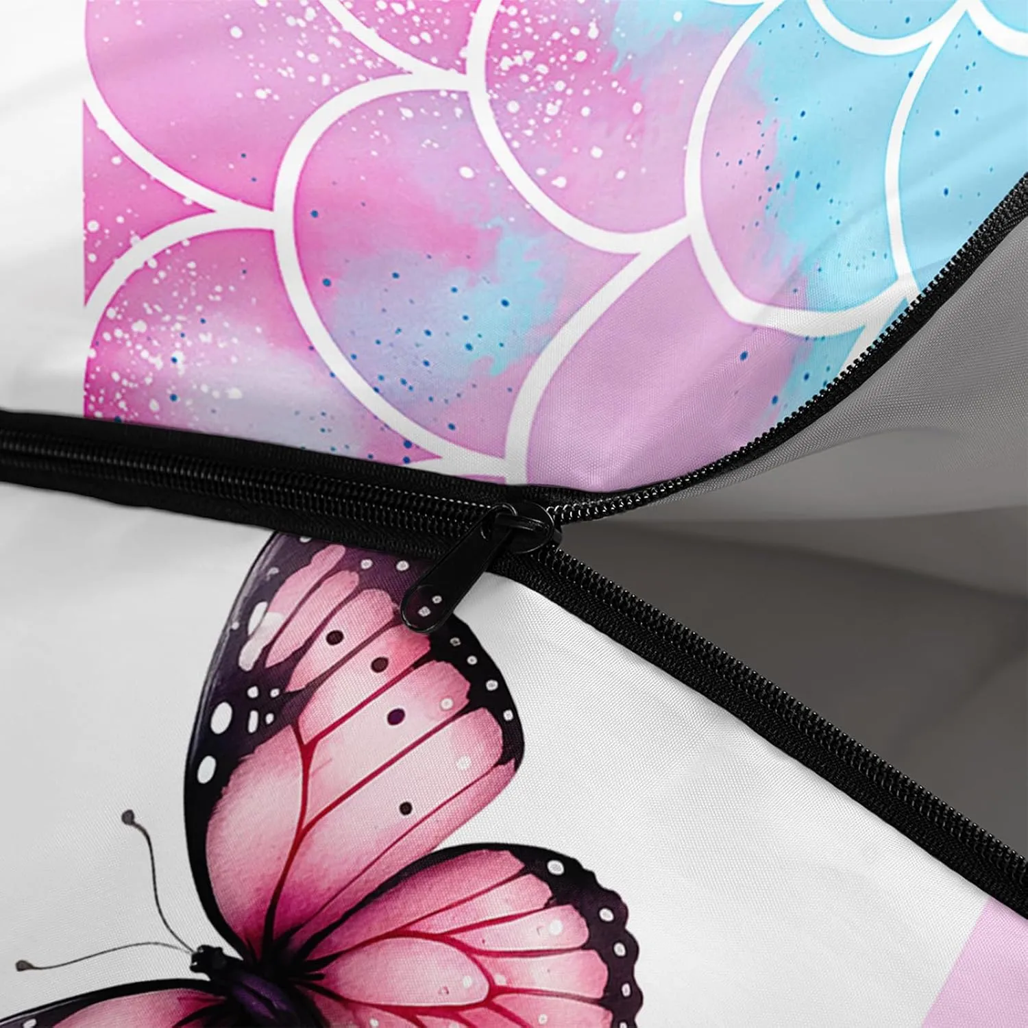 Camping Sleeping Bags,Mermaid Horse Butterfly Starry Sky 3 Season Warm & Cool Weather,Lightweight,Waterproof Sleeping Bags for Adults & Kids,Traveling,and Outdoors,Camping Gear Equipment