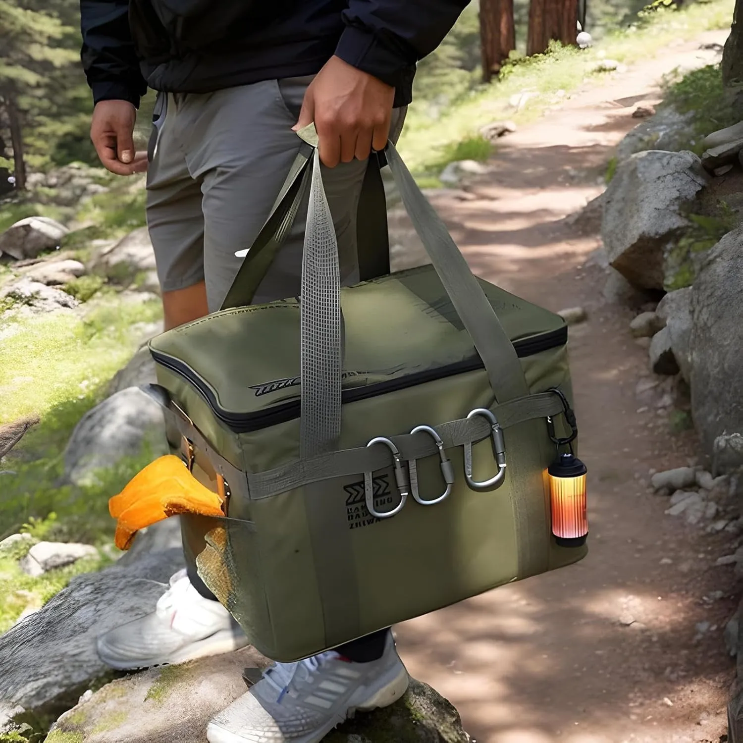 Camping Storage Bag - Insulated Camping Bag | Waterproof Kitchen Equipment Carrying Solution for Tents Traveling Picnic Backpacking Hiking Adventure