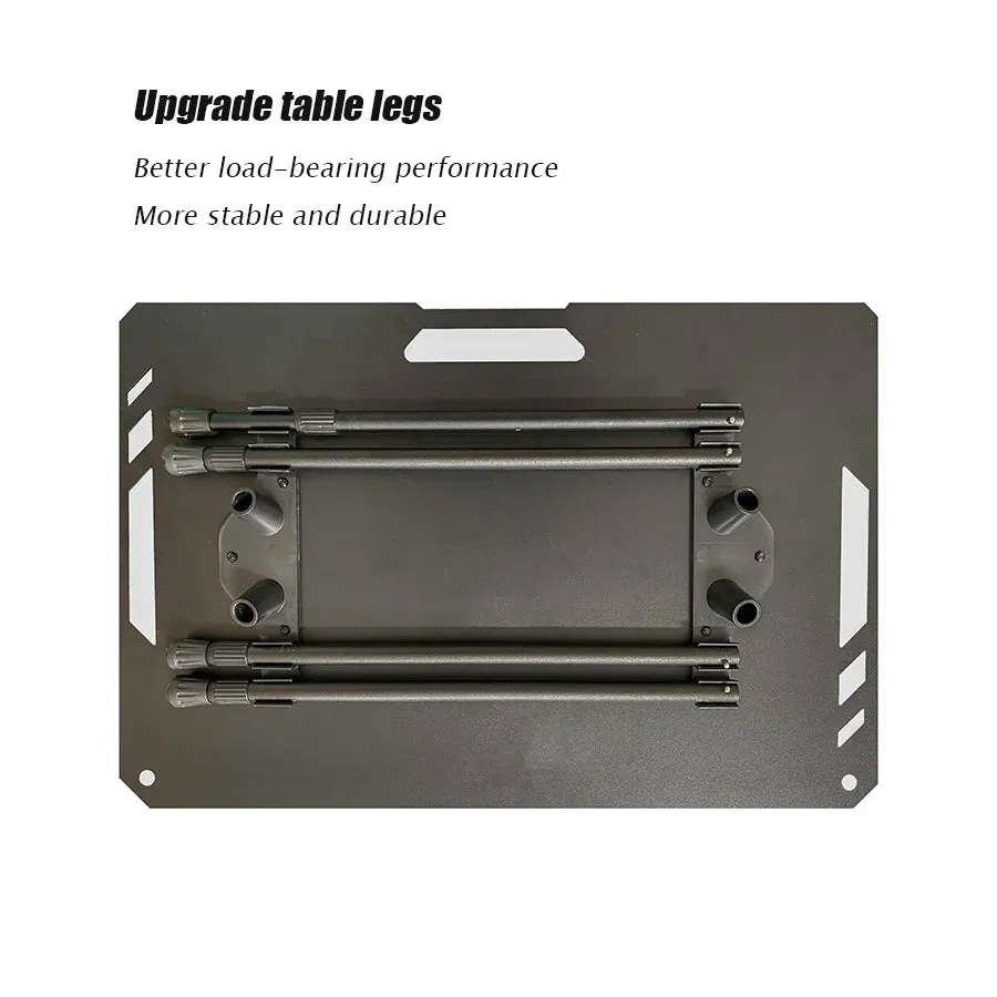 Camping Table Aluminum Alloy Folding Table with Carrying Bag - Lightweight Outdoor Desk for Picnic, Camping, Tactical Use