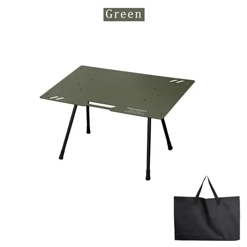 Camping Table Aluminum Alloy Folding Table with Carrying Bag - Lightweight Outdoor Desk for Picnic, Camping, Tactical Use