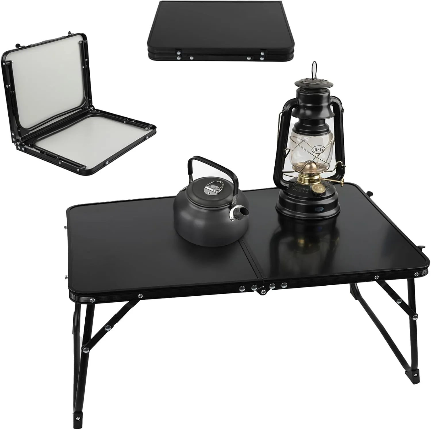 Camping Table, Aluminum Small Folding Table, Portable Picnic Table, Beach Table, Lightweight Table for Outdoor BBQ, Camping
