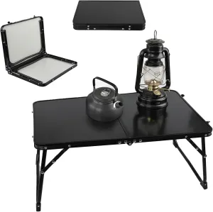 Camping Table, Aluminum Small Folding Table, Portable Picnic Table, Beach Table, Lightweight Table for Outdoor BBQ, Camping
