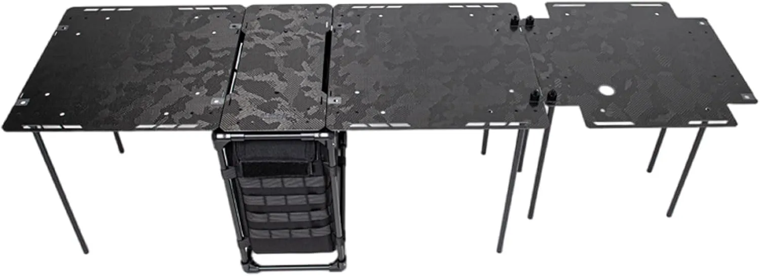 Camping Table, Carbon Fiber and Aluminum Folding Table, Easy to Carry, Perfect for Outdoor, Picnic, Cooking, Beach, Hiking, Fishing,B