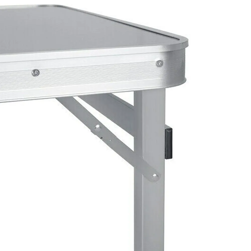 Camping Table Folding Aluminium Portable Picnic Outdoor BBQ Desk 4 Cloth Stool