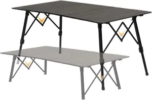 Camping Table Folding Lightweight, Aluminum Folding Tables, Height Adjustable Portable Camping Table, Easy to Carry for Camping Hiking Backpacking Outdoor Picnic, Festival, Party