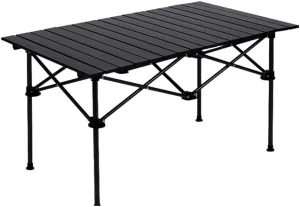 Camping Table Folding Portable Aluminum Roll Up Lightweight Table Camp Table for Indoor Outdoor Picnic Backyard