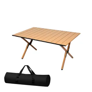 Camping Table Folding Portable Picnic Outdoor Egg Roll Foldable BBQ Desk