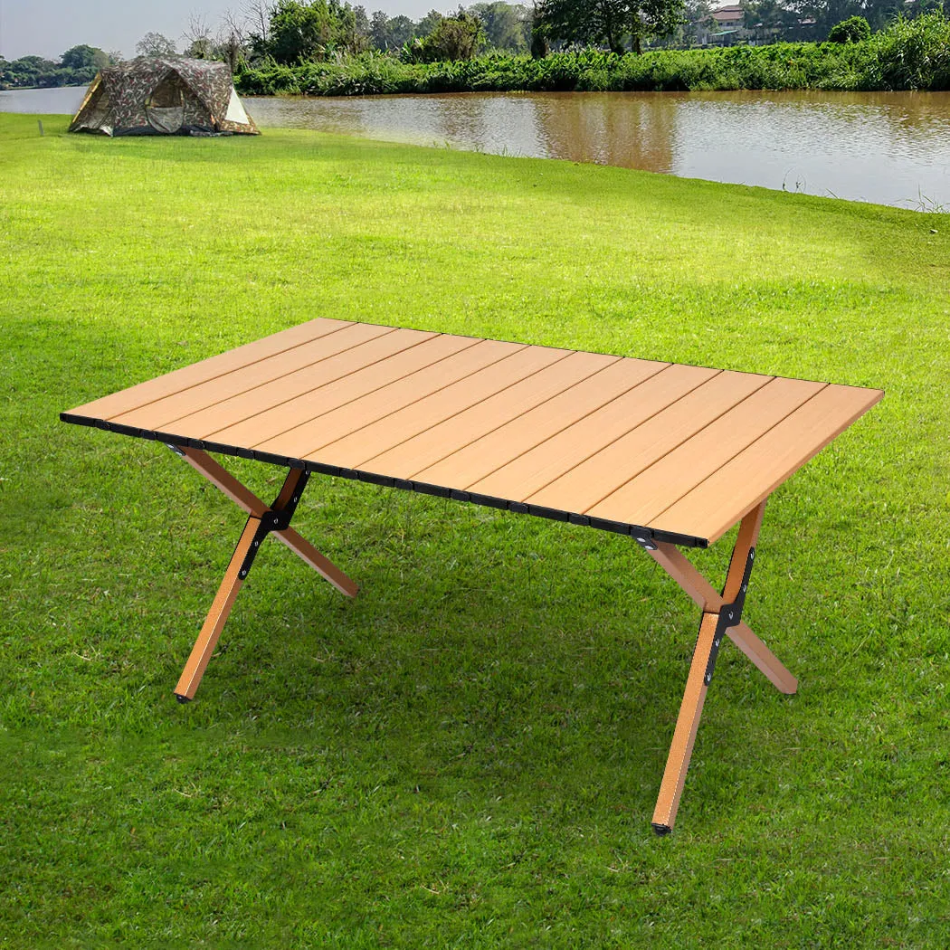 Camping Table Folding Portable Picnic Outdoor Egg Roll Foldable BBQ Desk