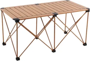 Camping Table Folding Table Outdoor Table Aluminum Camping Table with Bag Portable Table Foldable Roll Up Picnic Table Folding Camping Table