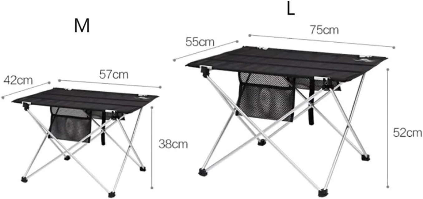 Camping Table Folding Table Outdoor Table Camping Folding Table Aluminum Alloy Folding Portable Picnic Camping Table with Aluminum Legs Roll Up Table Folding Camping Table