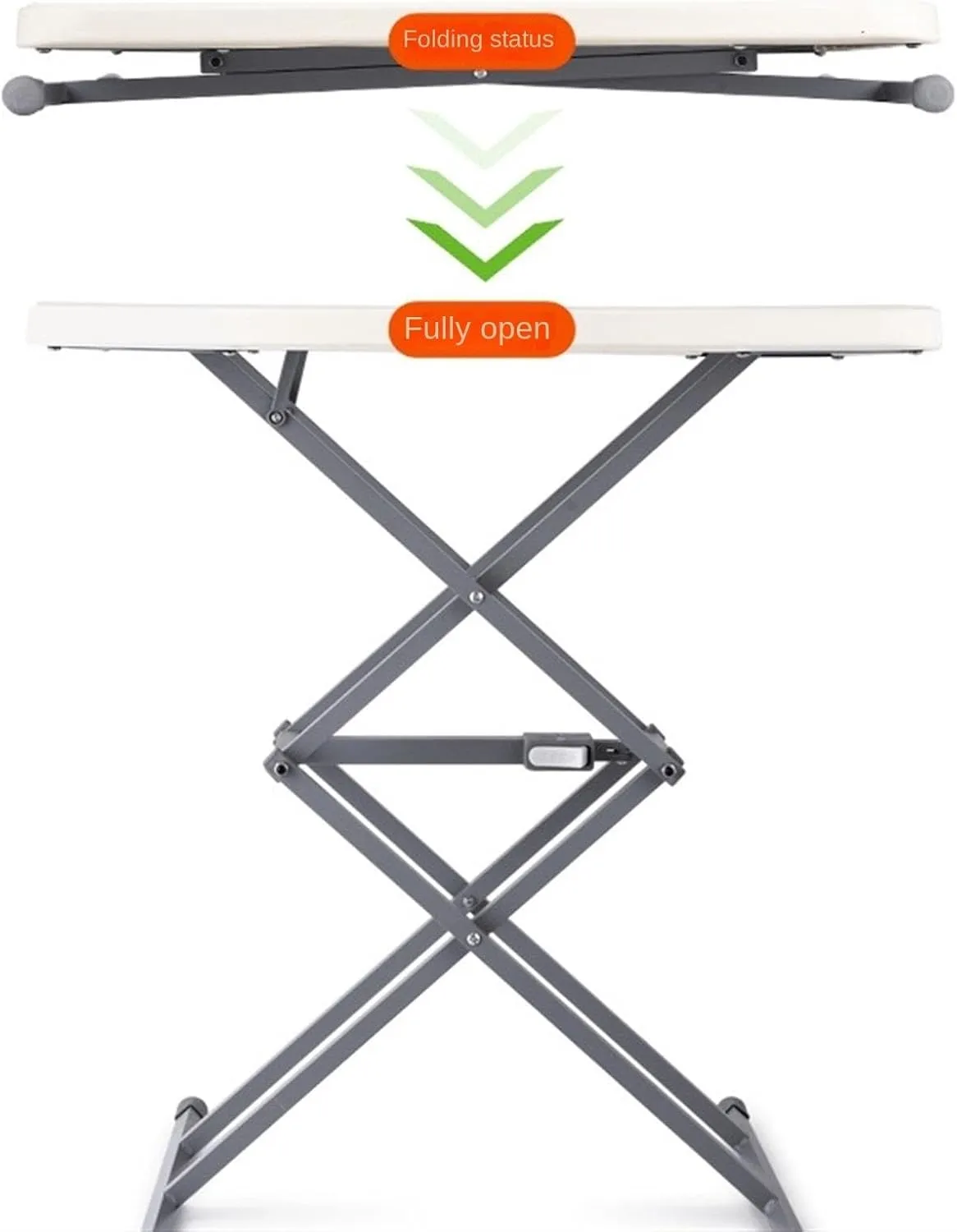 Camping Table Folding Table Outdoor Table Folding Table Adjustable Height Portable Table for Camping Dining Indoor Outdoor Folding Camping Table