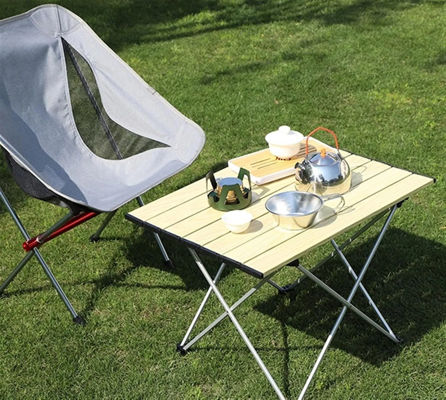 Camping Table Folding Table Outdoor Table Folding Table Portable Table Aluminum Alloy Table for Camping Outdoor Indoor Picnic Folding Camping Table