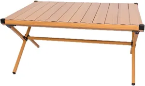 Camping Table, Lightweight Aluminum Foldable Camping Table, Portable Camping Table with Carrying Bag for Outdoor Camp, Picnic, BBQ