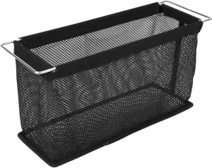 Camping Table Storage Pouch - Lightweight, Compact, Mesh Basket - Black