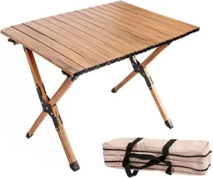 Camping Tables Portable Folding Table with Bag,Outdoor Aluminum Roll up Table for Picnic,Collapsible Camp Tables for Garden Sand BBQ Party Hiking