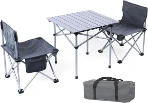 Camping Tables Ultralight Aluminum Table,Outdoor Portable Table,Roll up Picnic Table with Bag,Foldable Camp Table for Hiking Travel Backyards