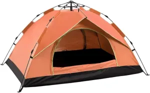 Camping Tent 3-4Person Fully Outdoor Automatic Quick Open Tent Waterproof Tent Camping Family Outdoor Llightweight Instant Setup Tent