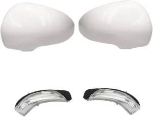 Car Exterior Wing Mirror Cover Cap Auto Outer Rearview Mirror Cover Side For reiz 2010-2012 For Prius 2011-2020 Car Mirror Signal Lamp Turn Signal