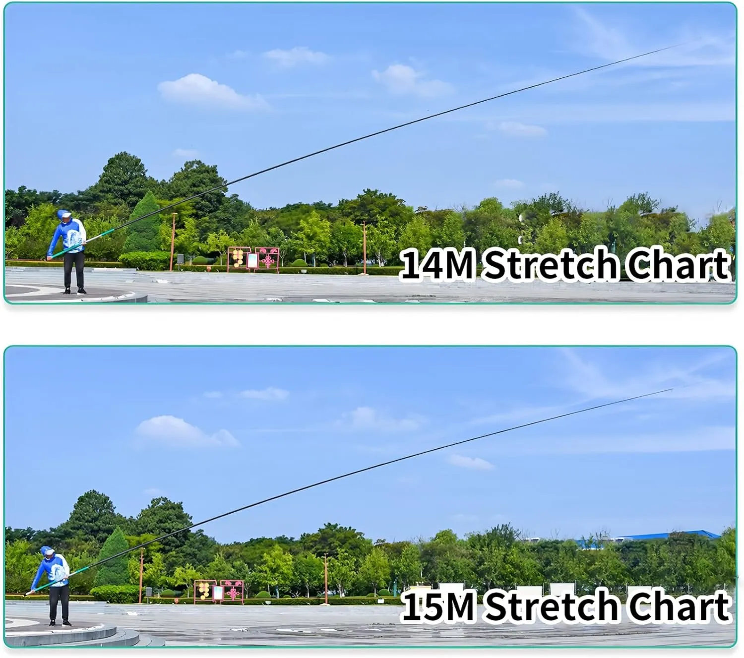 Carbon Fiber Fishing Rod Telescopic Fishing Pole Portable Spinning Pole for Reservoirs, Lakes and Many Other Waters(8-16M)