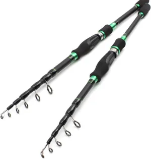 Carbon Fiber Fishing Rod Telescopic Spinning Rod Saltwater Freshwater 1.8-2.7m