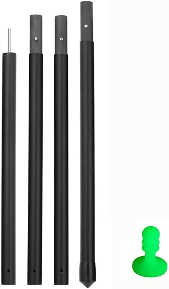 Carbon Fiber Tarp Poles for Adjustable Canopy and Tent Replacement Lightweight and Easy to Use (2.1m)
