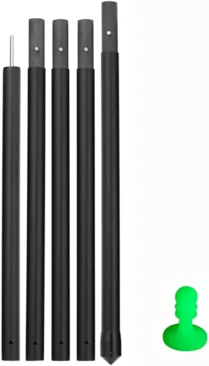 Carbon Fiber Tarp Poles for Adjustable Canopy and Tent Replacement Lightweight and Easy to Use (2.1m)