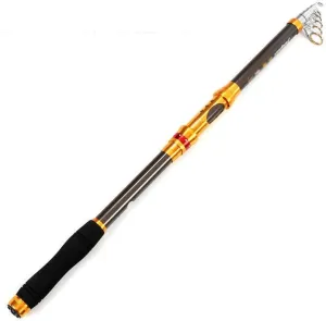 Carbon Fiber Telescopic Fishing Pole Combo Set – 2.1m-3.6m Rod for Travel, Boat & Carp Fishing