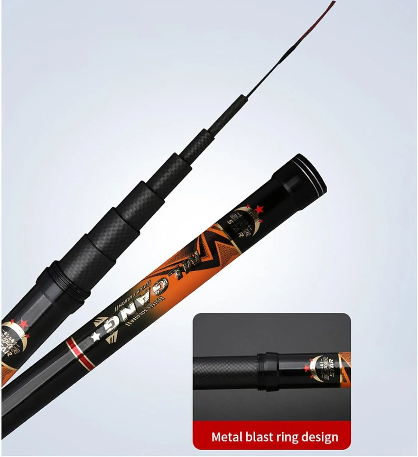 Carbon Fiber Telescopic Fishing Rod Hand Pole Fishing Pole 8m 9m 10m 11m 12m 13m 14m 15m 16m for Oceans Rivers Lakes reservoirs Ponds and Other Waters