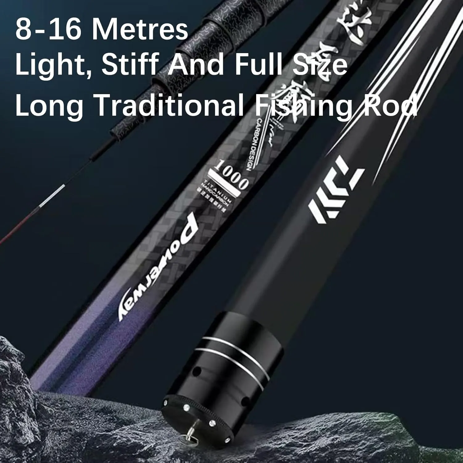 Carbon Fishing Pole 8-16m Fishing Rod Telescopic Long Ultralight Travel Fishing Rod,for Carp Freshwater & Saltwater Fishing Pole