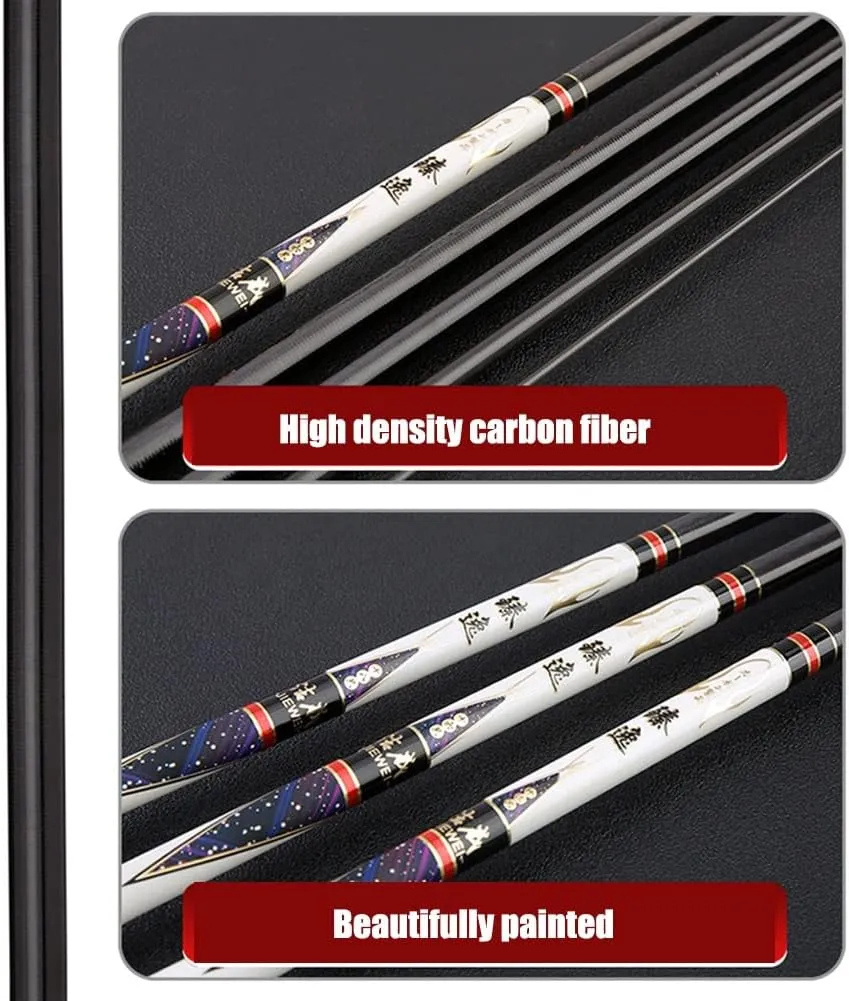 Carbon Fishing Rod Telescopic Carp Rods Super Hard Ultralight 19 Tone 2.7m 3.6m 3.9m 4.5m 4.8m 5.4m 6.3m Rivers Lakes Reservoirs Streams