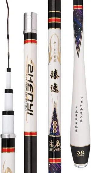 Carbon Fishing Rod Telescopic Carp Rods Super Hard Ultralight 19 Tone 2.7m 3.6m 3.9m 4.5m 4.8m 5.4m 6.3m Rivers Lakes Reservoirs Streams
