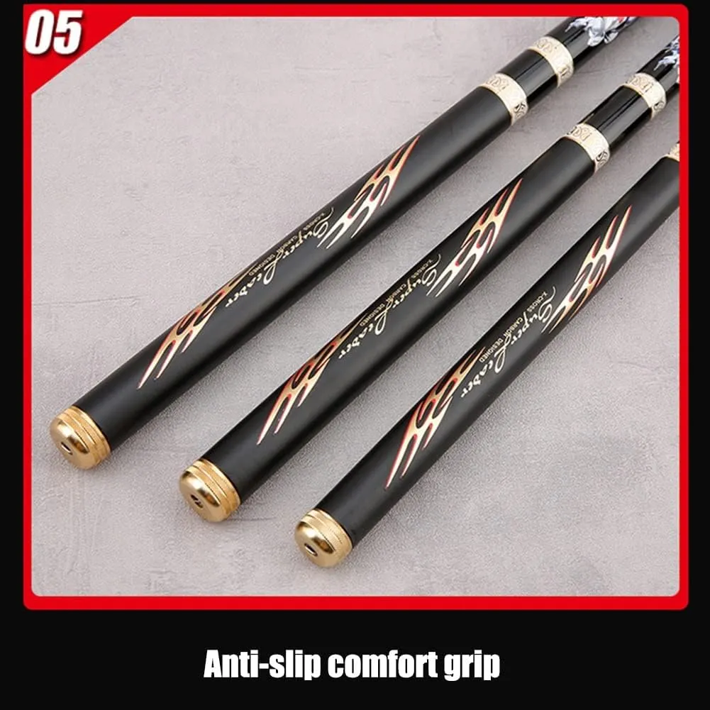 Carbon Fishing Rod Telescopic Carp Rods Super Hard Ultralight Hand Pole 6H 19 Tone 2.7m 3.6m 3.9m 4.5m 4.8m 5.4m 6.3m 7.2m Rivers Lakes Reservoirs Streams